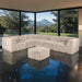 Nappi Large L-Sectional w/ Ottoman (Compressed Foam) - LATIN HOME FURNITURE - (POMONA,CA)