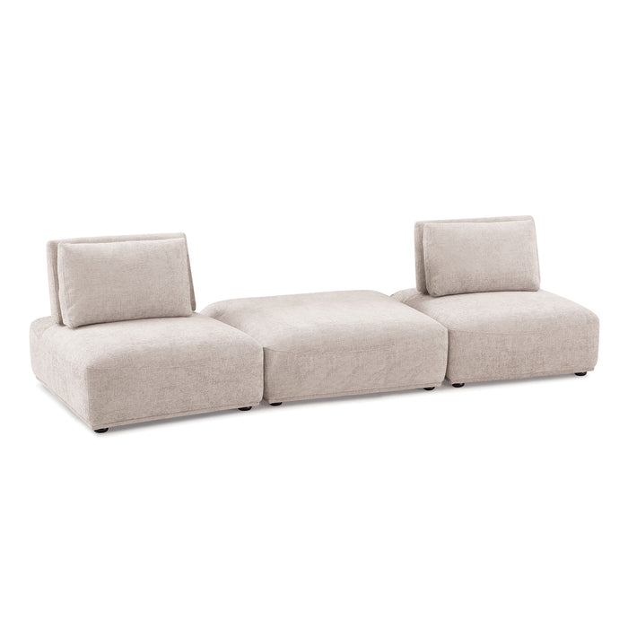 Stavanger 2-Seater w/ Square Ottoman - LATIN HOME FURNITURE - (POMONA,CA)