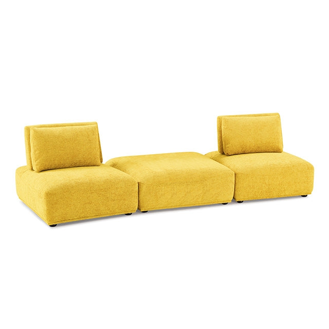 Stavanger 2-Seater w/ Square Ottoman - LATIN HOME FURNITURE - (POMONA,CA)