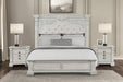 Promenade E.King & Queen Bed Brown & White - LATIN HOME FURNITURE - (POMONA,CA)