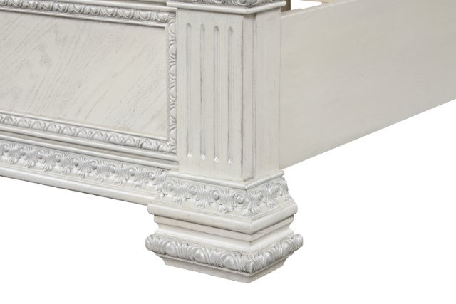 Promenade E.King & Queen Bed Brown & White - LATIN HOME FURNITURE - (POMONA,CA)