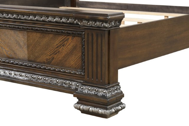 Promenade E.King & Queen Bed Brown & White - LATIN HOME FURNITURE - (POMONA,CA)