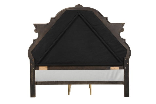 Leovanni 4 Pc Queen Bedroom Set Brown - LATIN HOME FURNITURE - (POMONA,CA)