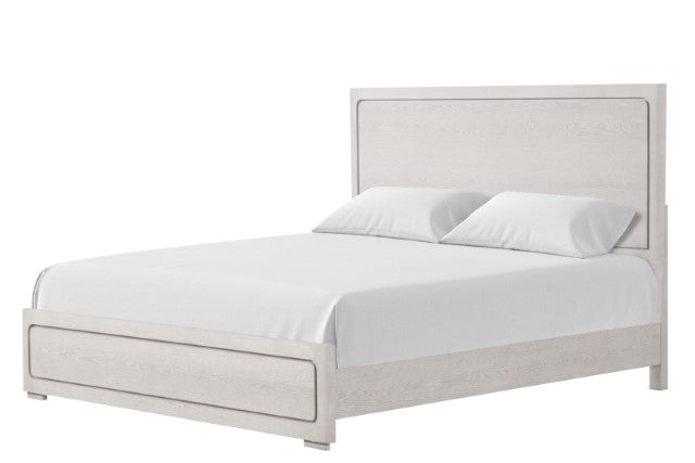 Crowthorne E.King & Queen Bed Grey & White - LATIN HOME FURNITURE - (POMONA,CA)