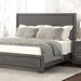 Crowthorne E.King & Queen Bed Grey & White - LATIN HOME FURNITURE - (POMONA,CA)