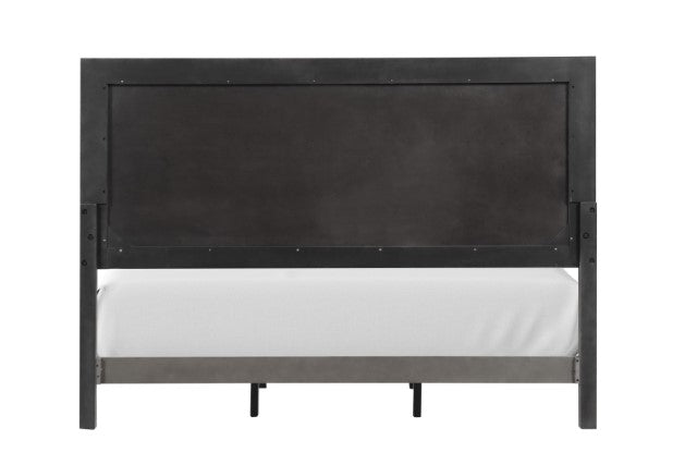 Crowthorne E.King & Queen Bed Grey & White - LATIN HOME FURNITURE - (POMONA,CA)