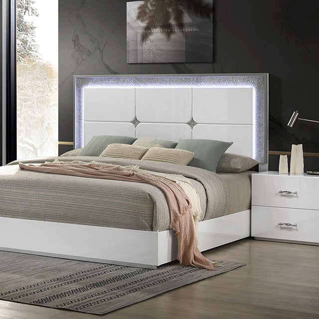 Stoholm E.King & Queen Bed - LATIN HOME FURNITURE - (POMONA,CA)