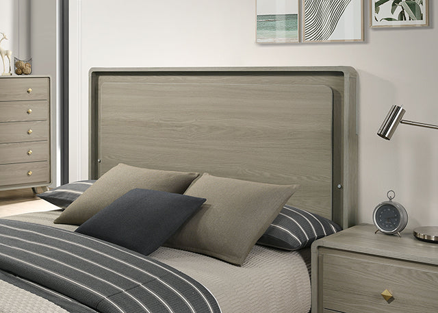 Rainier Queen Bedroom Set Gray - LATIN HOME FURNITURE - (POMONA,CA)