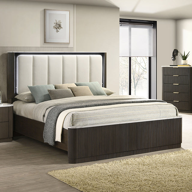 Lantrisant E.King Bed - LATIN HOME FURNITURE - (POMONA,CA)