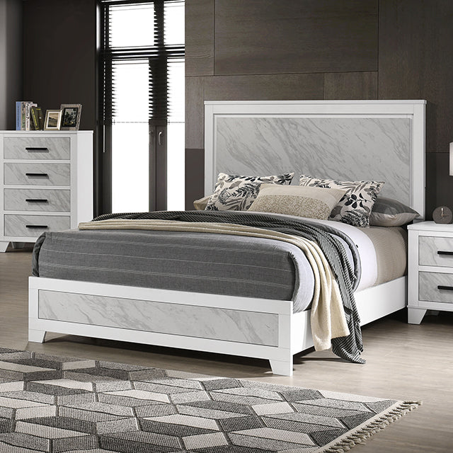 Darlene 5 Pc Queen Bedroom Set w/ 2 Nightstands - LATIN HOME FURNITURE - (POMONA,CA)