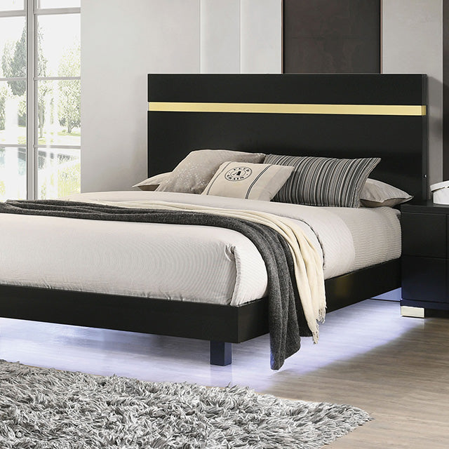 Lillestrom E.King, Queen, Full, & Full Bed Black & White - LATIN HOME FURNITURE - (POMONA,CA)