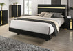 Lillestrom E.King, Queen, Full, & Full Bed Black & White - LATIN HOME FURNITURE - (POMONA,CA)