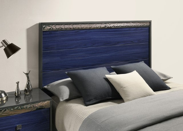 Morcote E.King & Queen Bed - LATIN HOME FURNITURE - (POMONA,CA)