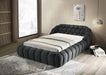 Newquay E.King & Queen Bed White, Grey, & Black - LATIN HOME FURNITURE - (POMONA,CA)
