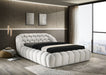 Newquay E.King & Queen Bed White, Grey, & Black - LATIN HOME FURNITURE - (POMONA,CA)