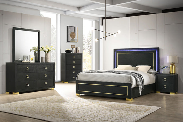 Latimer E.King, Full, & Queen Bed - LATIN HOME FURNITURE - (POMONA,CA)