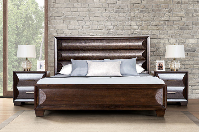 Hinwitz E.King & Queen Bed - LATIN HOME FURNITURE - (POMONA,CA)