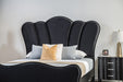 Melodi Parc E.King & Queen Bed Black & Silver - LATIN HOME FURNITURE - (POMONA,CA)