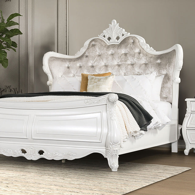 Valentini E.King & Queen Bed - LATIN HOME FURNITURE - (POMONA,CA)