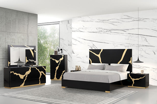Goldsberg Queen Bedroom Set - LATIN HOME FURNITURE - (POMONA,CA)