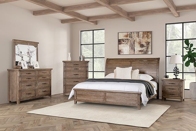 Merthyr E.King & Queen Bed - LATIN HOME FURNITURE - (POMONA,CA)