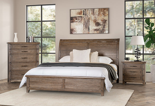 Merthyr E.King & Queen Bed - LATIN HOME FURNITURE - (POMONA,CA)