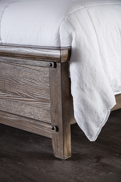 Merthyr E.King & Queen Bed - LATIN HOME FURNITURE - (POMONA,CA)