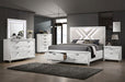 Emmeline 4 & 5 Piece Queen Bedroom Set Gray & White - LATIN HOME FURNITURE - (POMONA,CA)