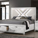 Emmeline 4 & 5 Piece Queen Bedroom Set Gray & White - LATIN HOME FURNITURE - (POMONA,CA)