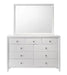 Crown Mark Furniture Evan Mirror in White image