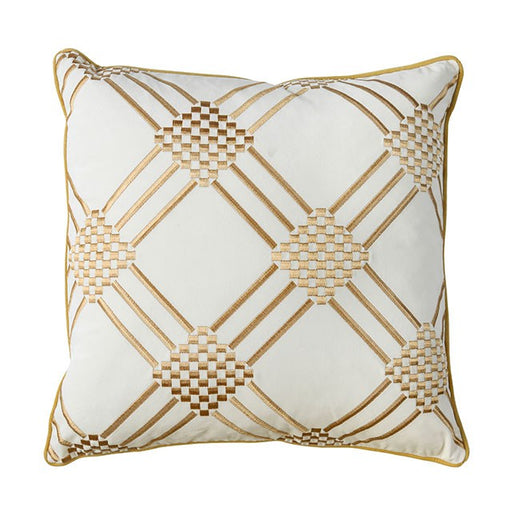 Pam Ivory/Yellow 20" X 20" Pillow, Ivory & Yellow (2/CTN) image