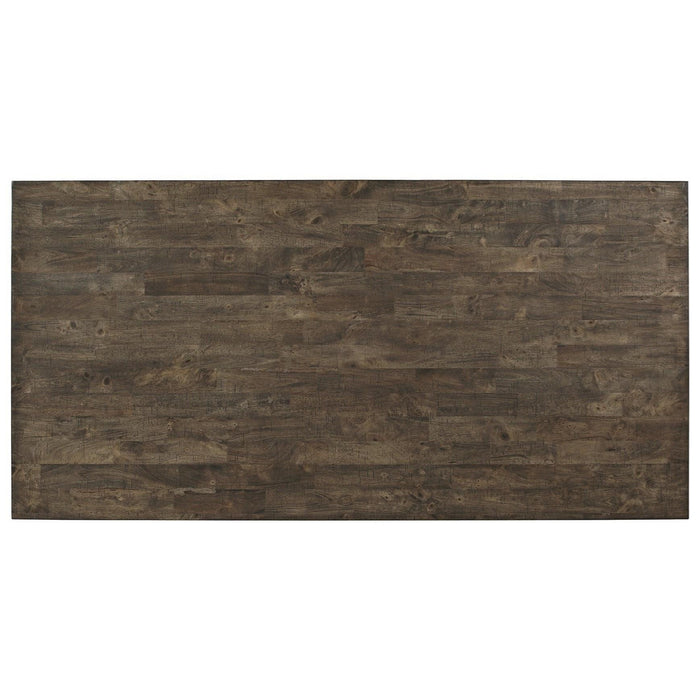 Crown Mark Quincy Rectangular Dining Table in Light Brown