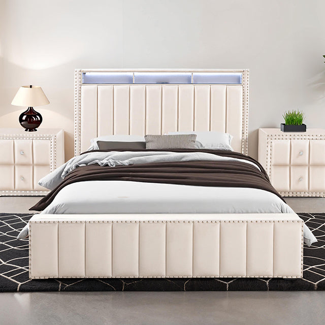 Farese Full Bed - LATIN HOME FURNITURE - (POMONA,CA)