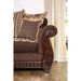 TABITHA Brown Love Seat, Brown - LATIN HOME FURNITURE - (POMONA,CA)